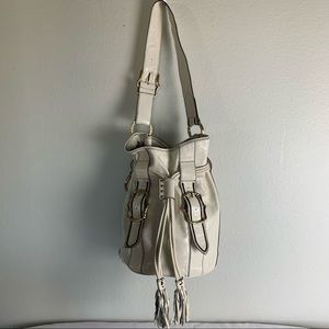 Kate Landry bucket bag off white